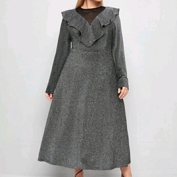 SHEIN Dresses & Skirts - NEW Plus Glitter Elegant Dress